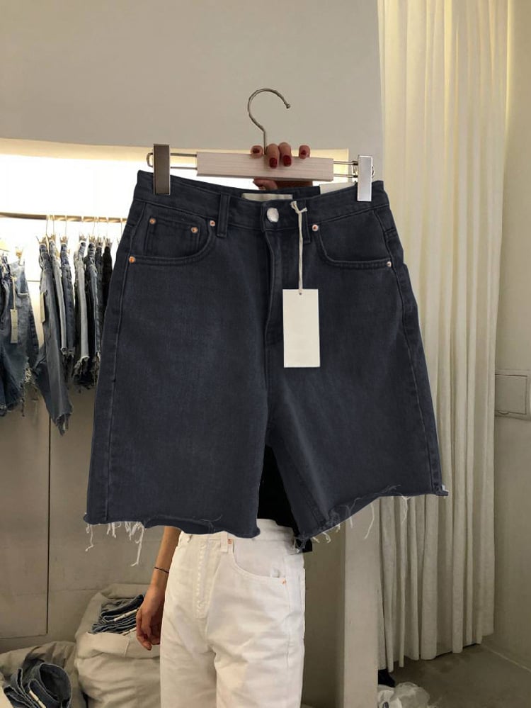 Relaxed Fit Denim Shorts for Women